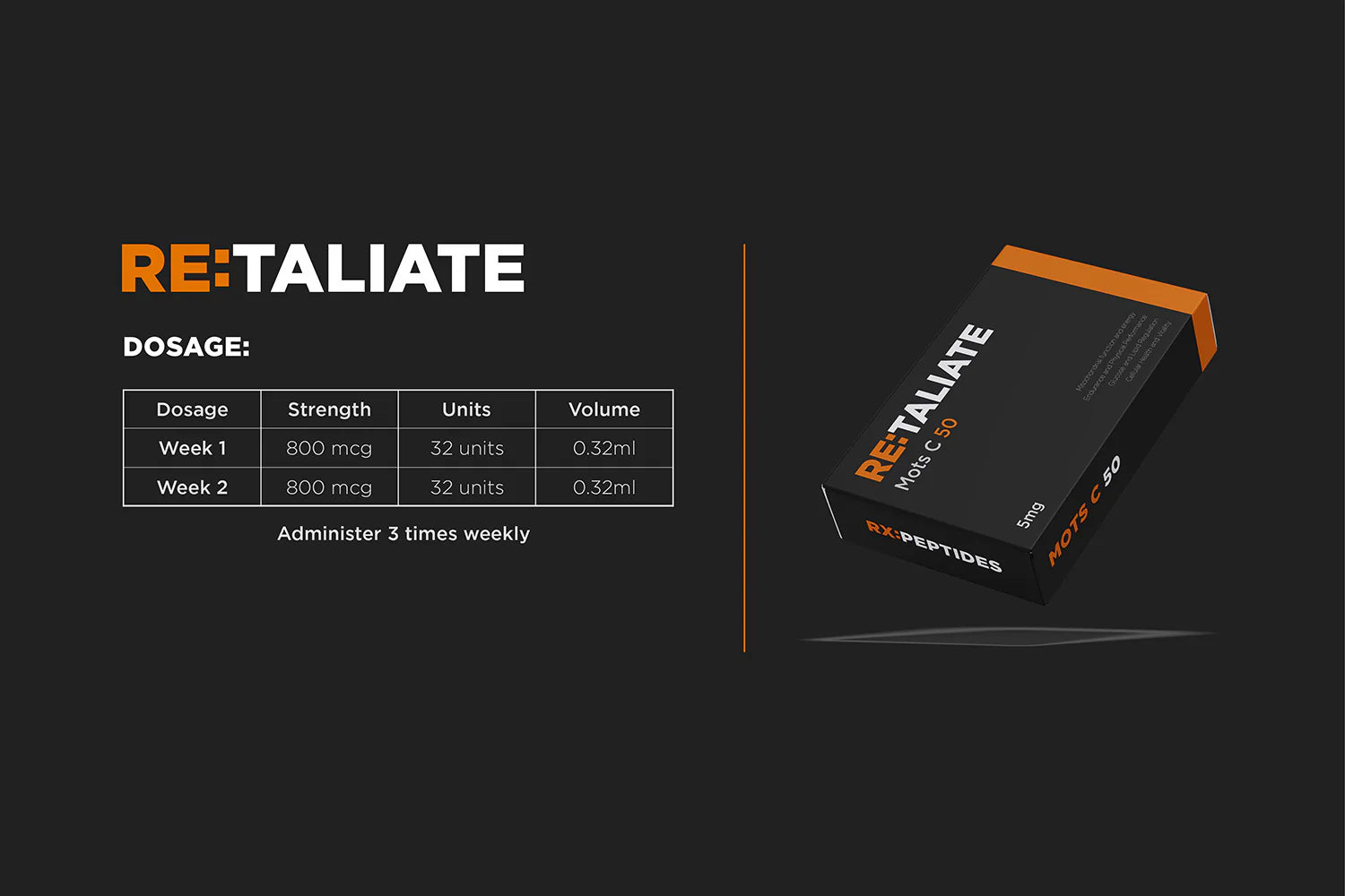 RX:Peptides MOTS-C 50 5mg