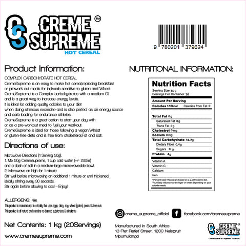 Creme Supreme Hot Cereal